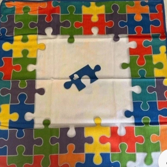 Norwex Other - Norwex NEW Multicolor Puzzle Design Cloth (Proceeds to Autism Awareness)